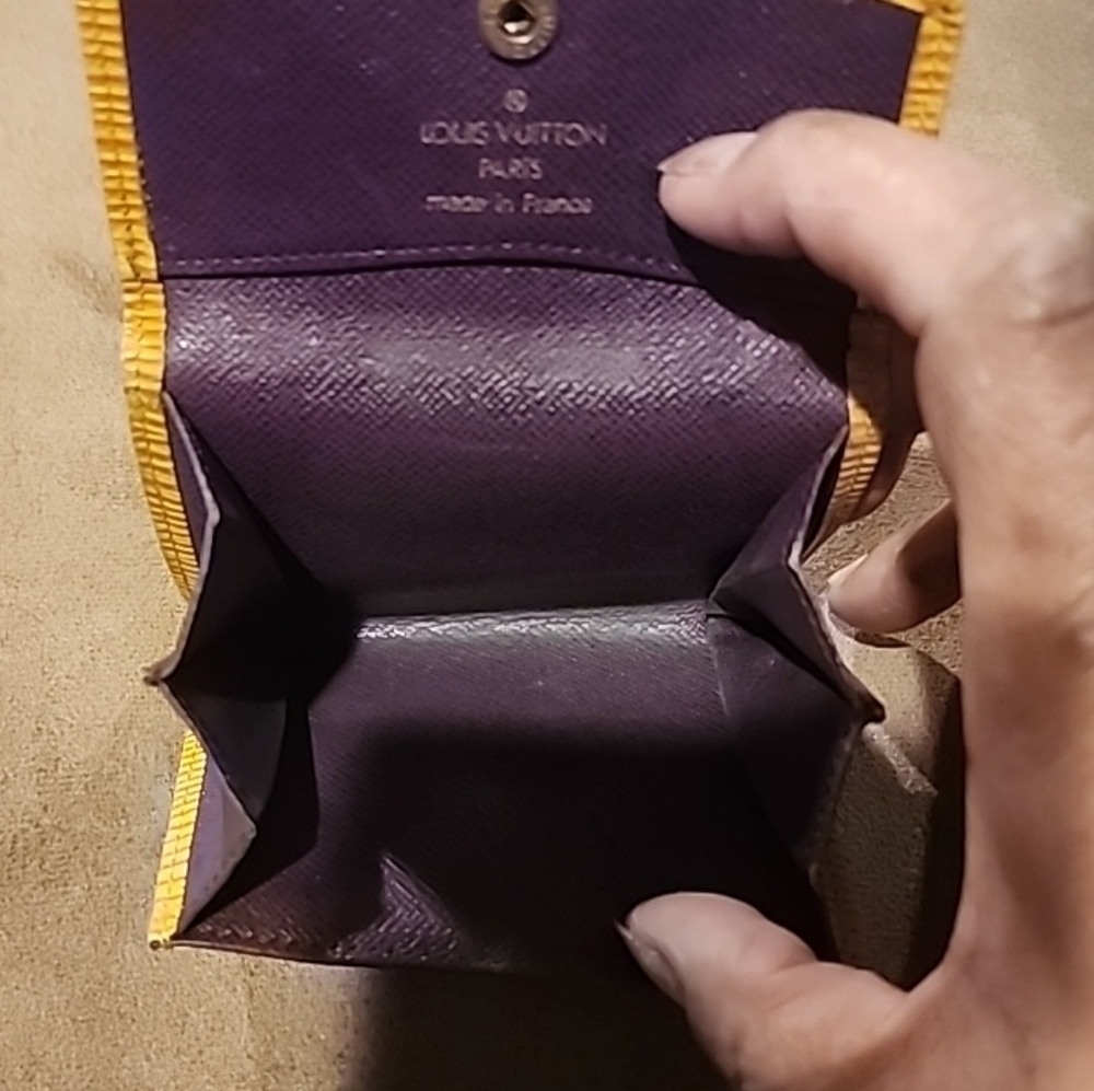Louis Vuitton Blue, Yellow, and Brown Wallet Set - Picture 8 of 14